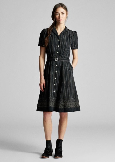 Vestido Ralph Lauren Belted Algodão Mulher 76812-WFOJ